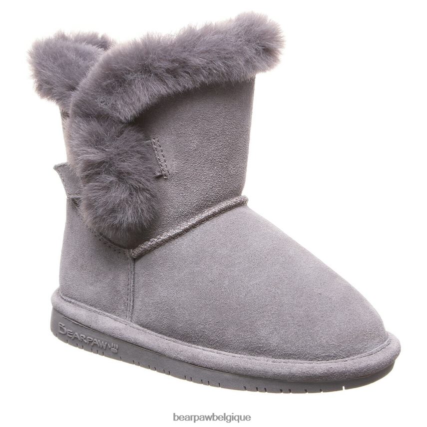 BEARPAW betsey jeunesse enfants 6PN848585 brouillard gris bottes