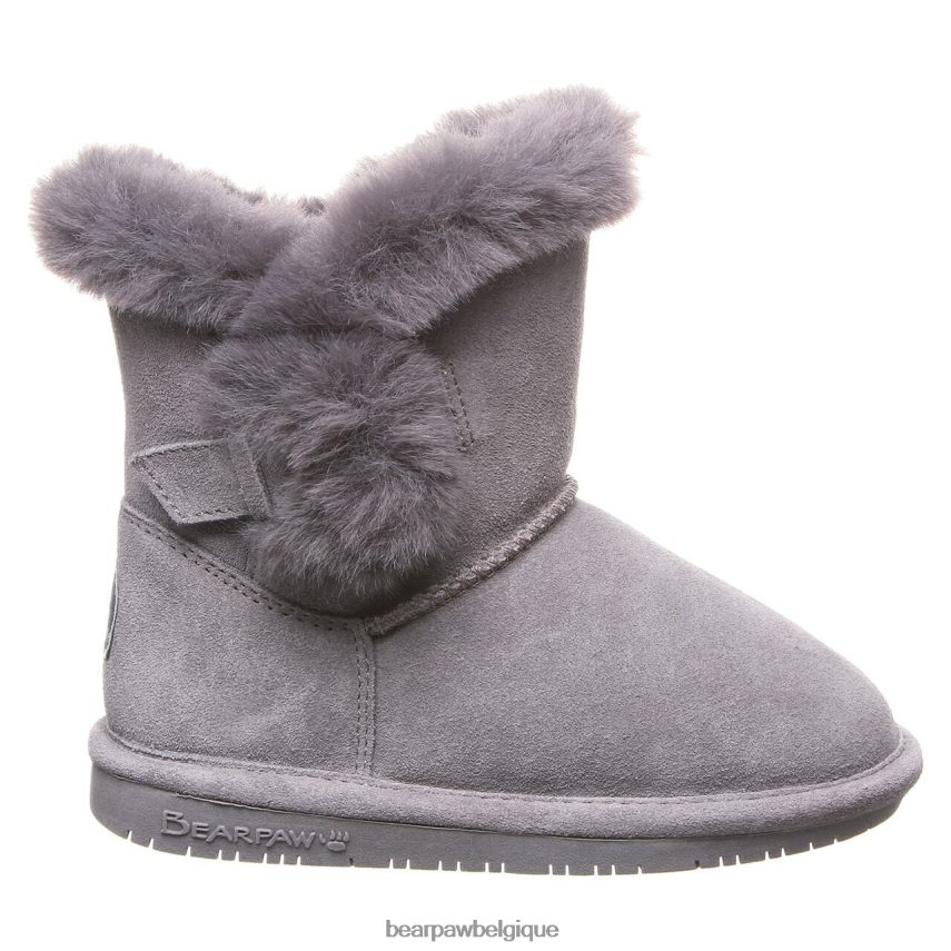 BEARPAW betsey jeunesse enfants 6PN848585 brouillard gris bottes