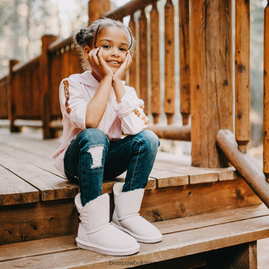 BEARPAW jeunesse Rosaline enfants 6PN848581 rose pâle bottes