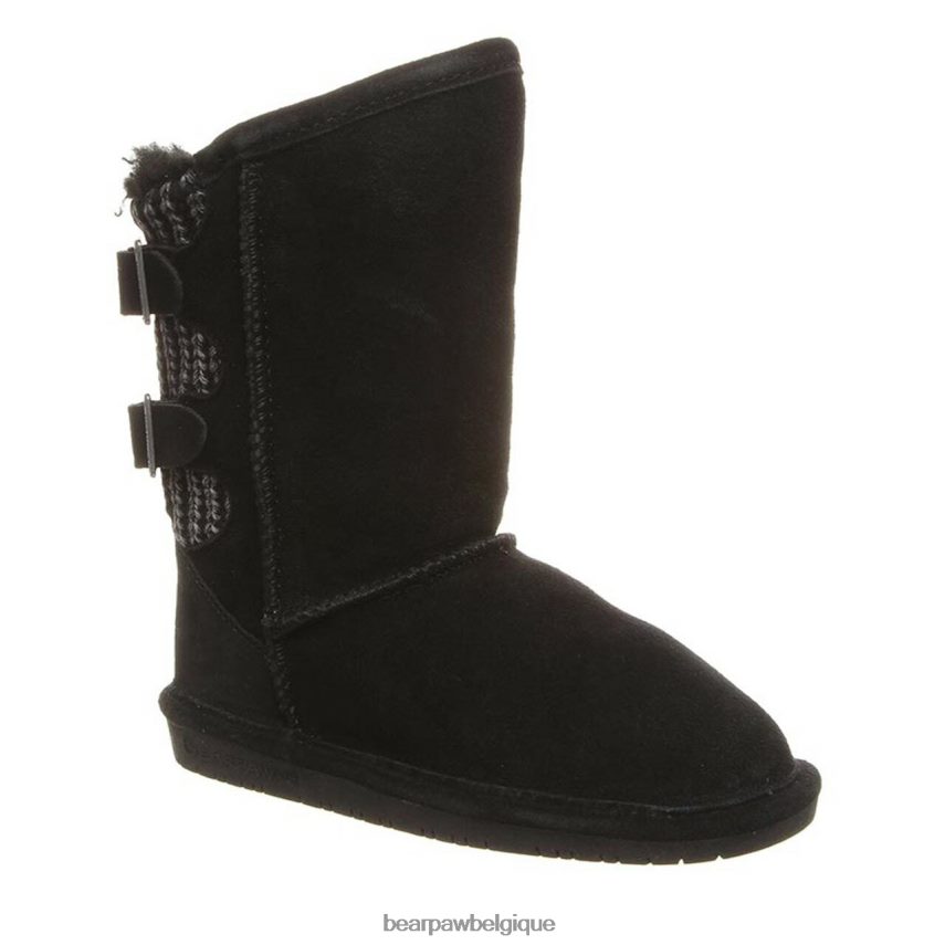 BEARPAW jeunesse boshie enfants 6PN848607 noir jamais mouillé bottes