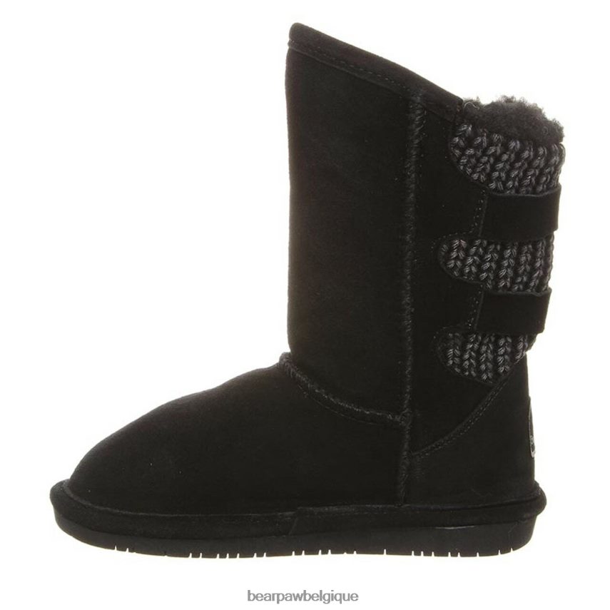 BEARPAW jeunesse boshie enfants 6PN848607 noir jamais mouillé bottes