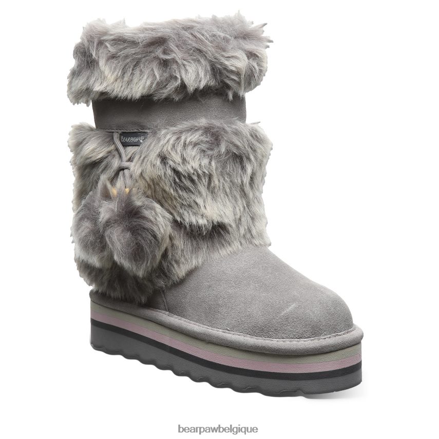 BEARPAW jeunesse tama rétro enfants 6PN848597 brouillard gris bottes