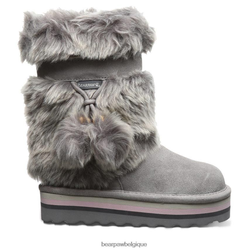BEARPAW jeunesse tama rétro enfants 6PN848597 brouillard gris bottes