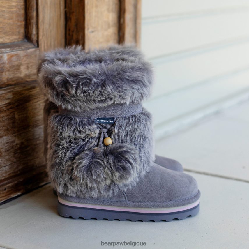 BEARPAW jeunesse tama rétro enfants 6PN848597 brouillard gris bottes