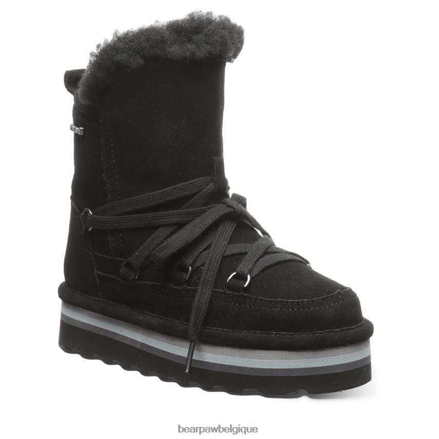 BEARPAW rétro mondi jeunesse enfants 6PN848599 noir bottes