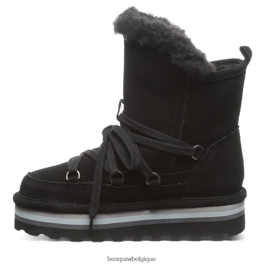 BEARPAW rétro mondi jeunesse enfants 6PN848599 noir bottes