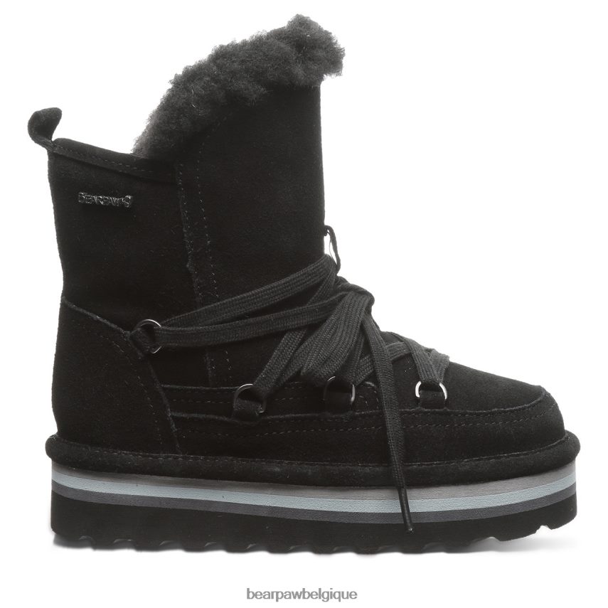 BEARPAW rétro mondi jeunesse enfants 6PN848599 noir bottes