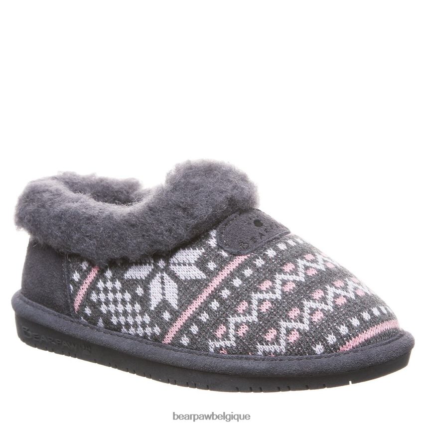 BEARPAW Alice jeunesse enfants 6PN848618 charbon chaussons