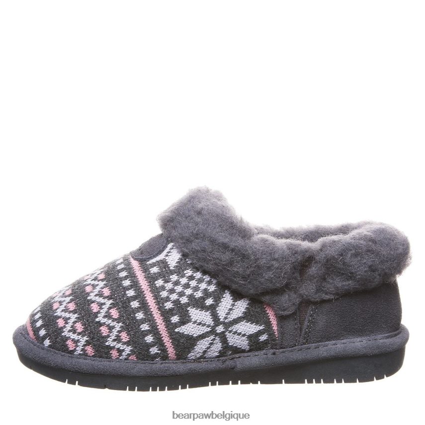 BEARPAW Alice jeunesse enfants 6PN848618 charbon chaussons