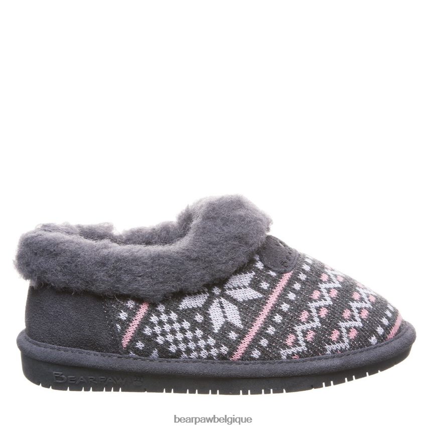 BEARPAW Alice jeunesse enfants 6PN848618 charbon chaussons