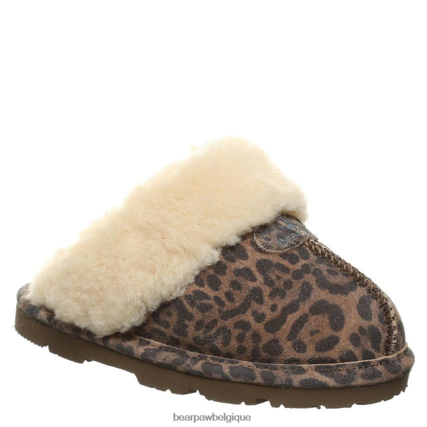 BEARPAW jeunesse loki enfants 6PN848616 léopard chaussons