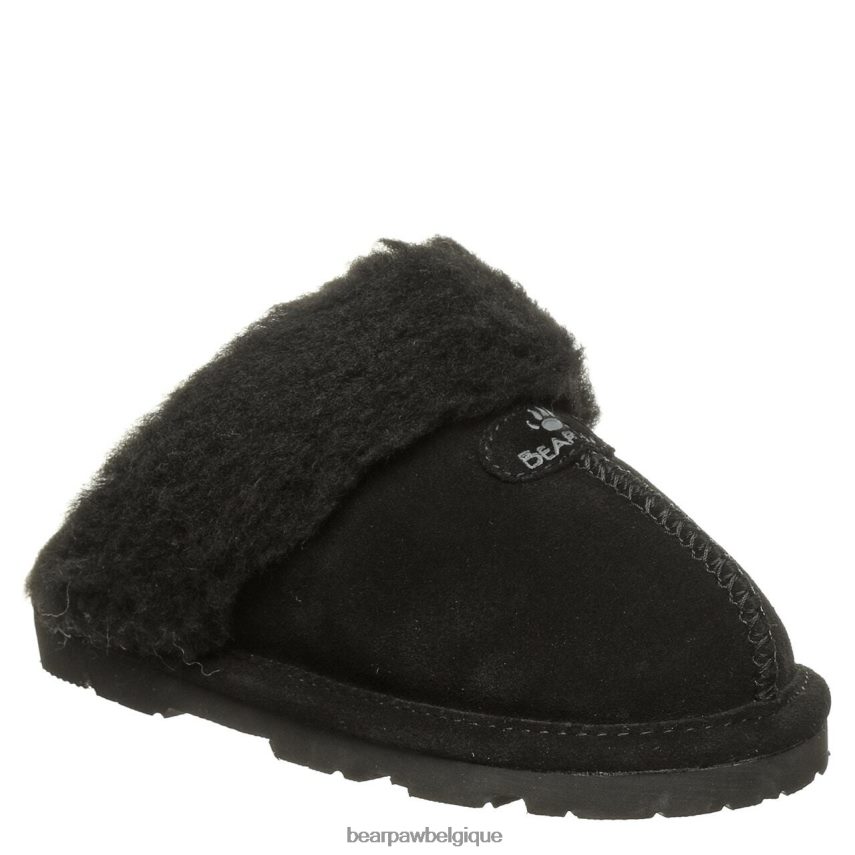 BEARPAW jeunesse loki enfants 6PN848617 noir chaussons