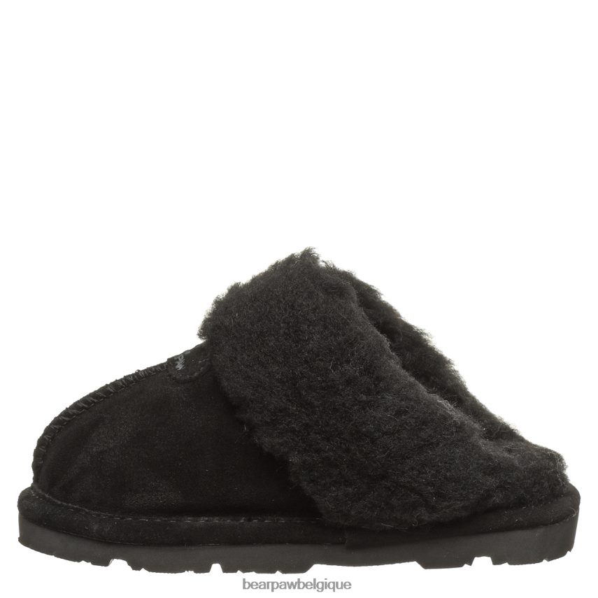 BEARPAW jeunesse loki enfants 6PN848617 noir chaussons