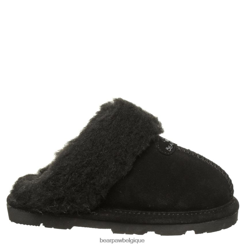BEARPAW jeunesse loki enfants 6PN848617 noir chaussons