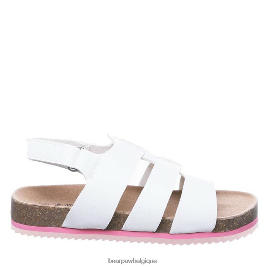 BEARPAW jeunesse zaidee enfants 6PN848627 blanc des sandales