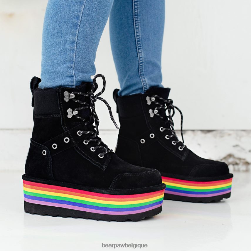 BEARPAW Alicia rétro femmes 6PN84814 noir bottes