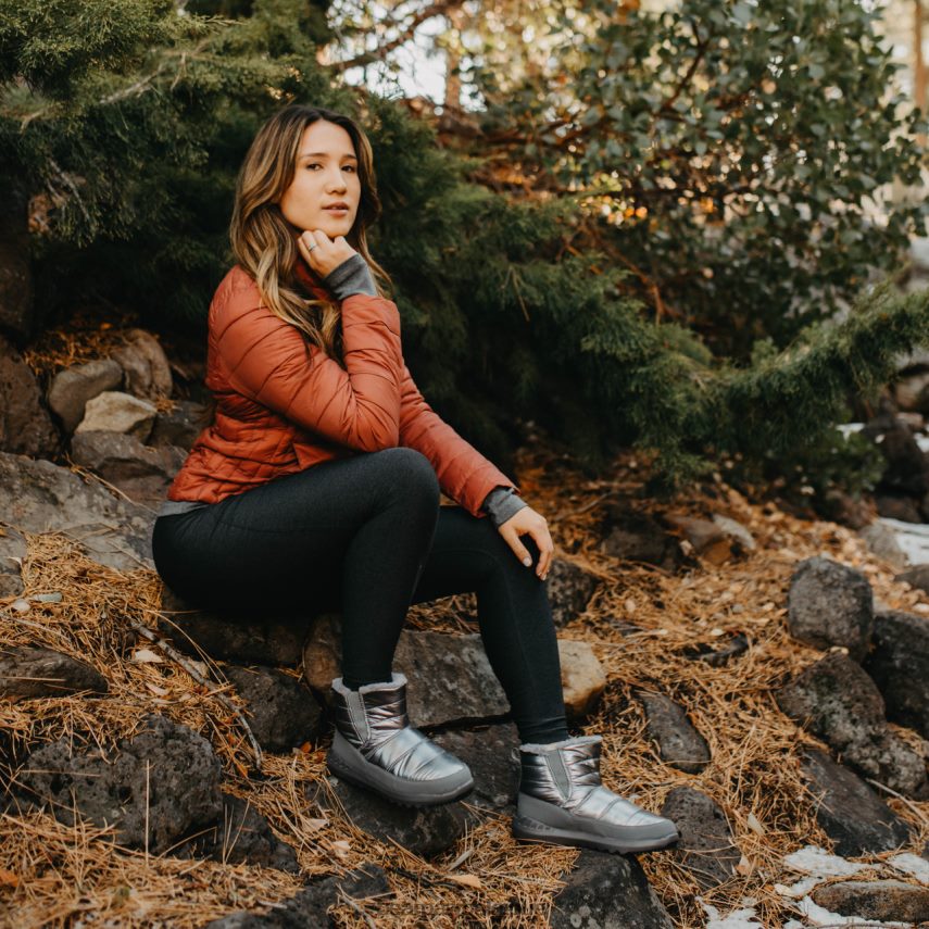 BEARPAW botte gonflée femmes 6PN848186 étain bottes