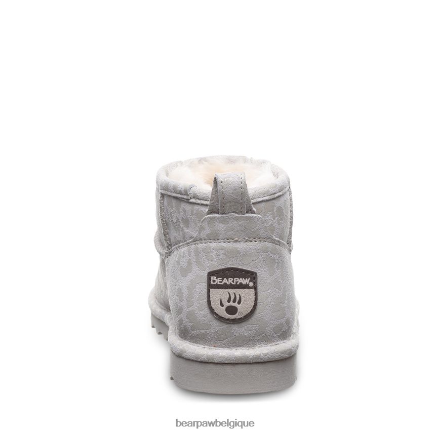 BEARPAW shorty exotique femmes 6PN84833 paillettes de léopard blanc d'hiver bottes