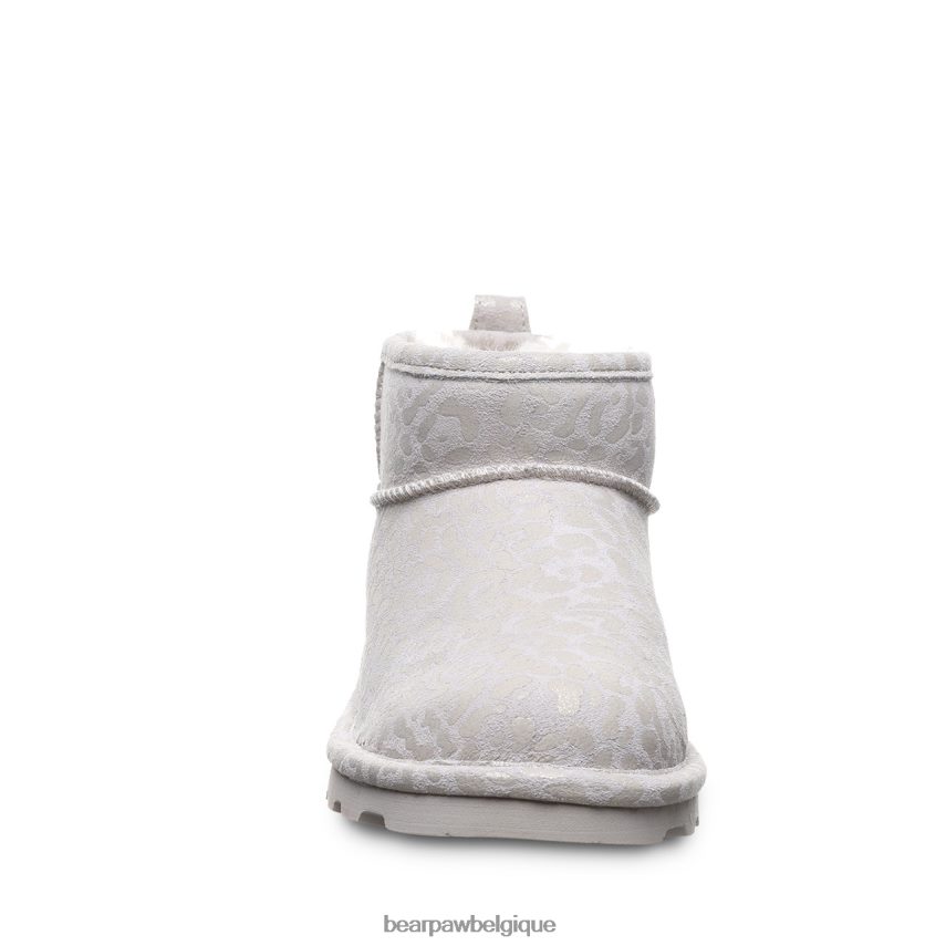 BEARPAW shorty exotique femmes 6PN84833 paillettes de léopard blanc d'hiver bottes
