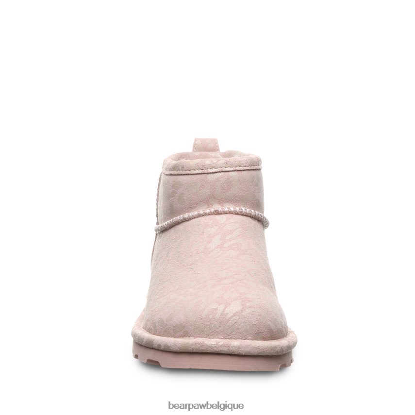 BEARPAW shorty exotique femmes 6PN84834 paillettes léopard rose bottes