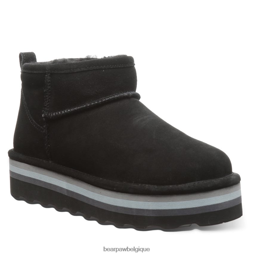 BEARPAW shorty rétro femmes 6PN84830 noir bottes