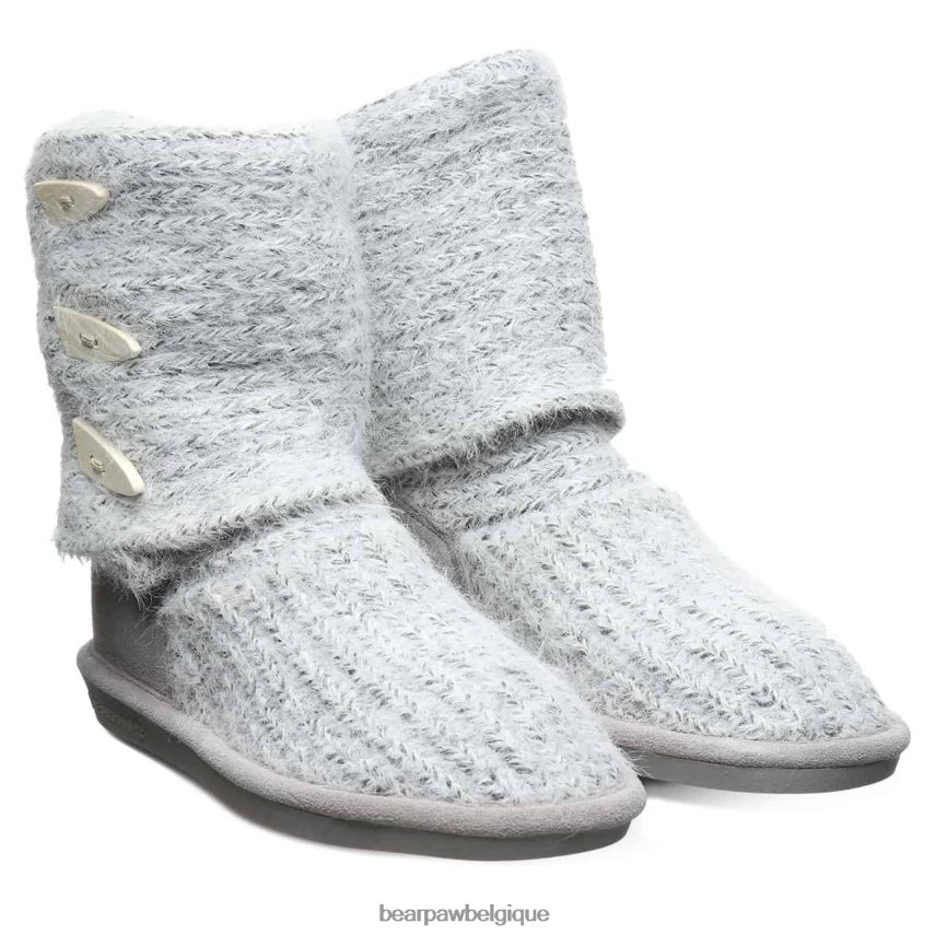 BEARPAW tricoter haut femmes 6PN848177 brouillard gris bottes