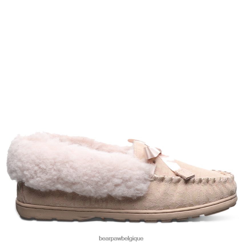 BEARPAW indien exotique femmes 6PN848300 paillettes léopard rose chaussons