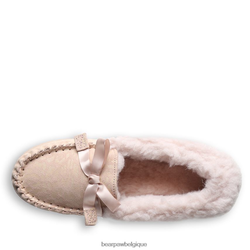 BEARPAW indien exotique femmes 6PN848300 paillettes léopard rose chaussons