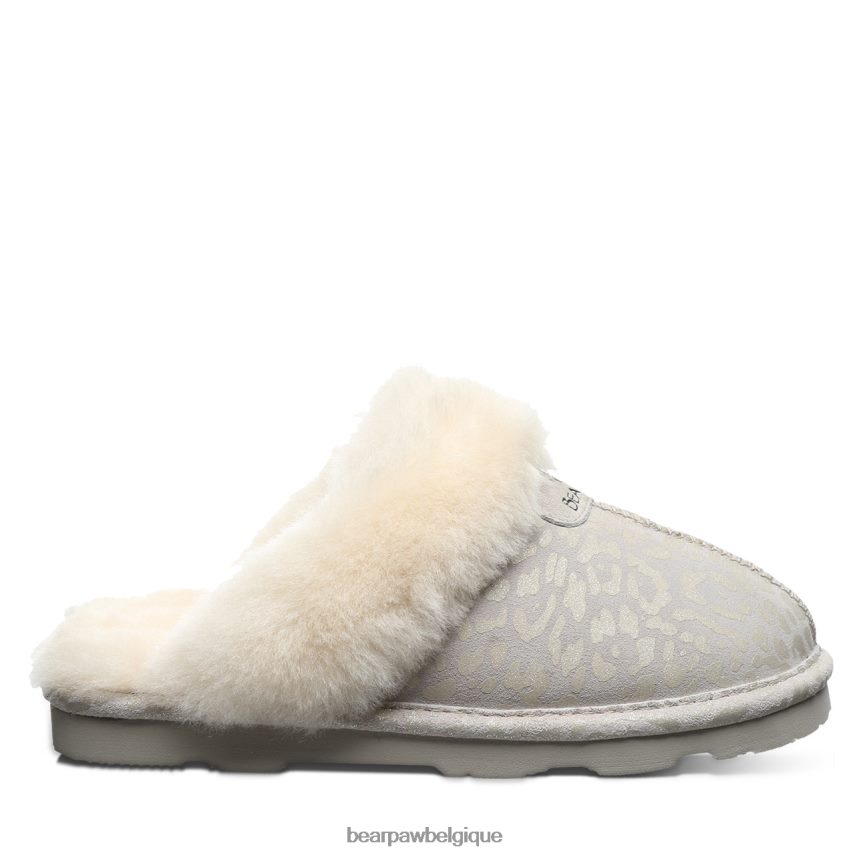 BEARPAW loki exotique femmes 6PN848266 paillettes de léopard blanc d'hiver chaussons
