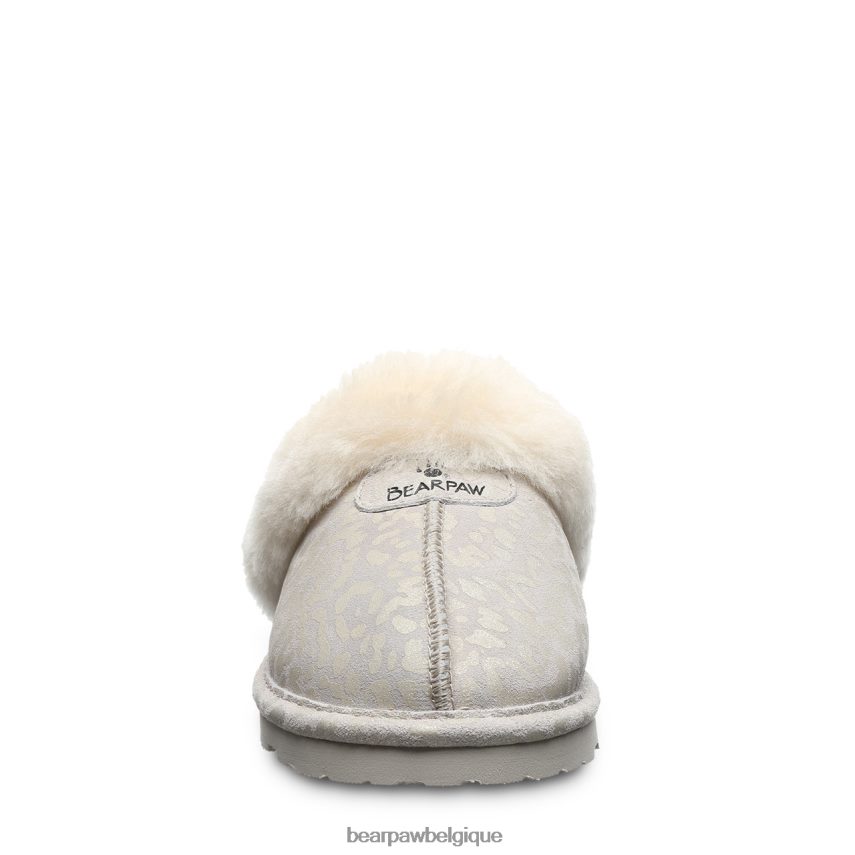BEARPAW loki exotique femmes 6PN848266 paillettes de léopard blanc d'hiver chaussons