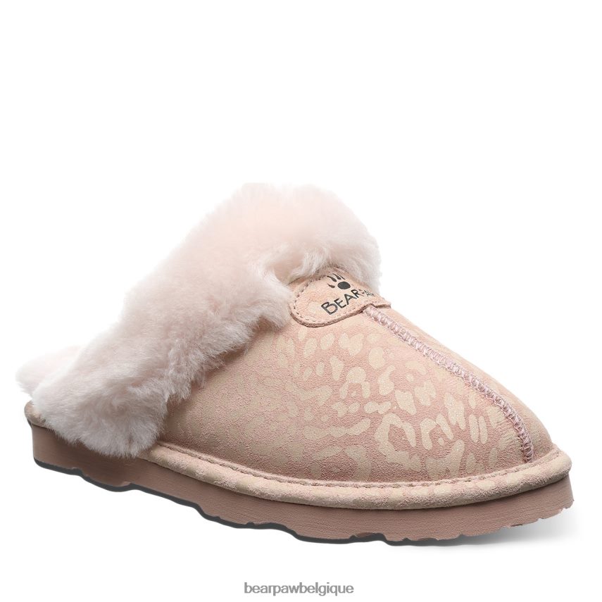 BEARPAW loki exotique femmes 6PN848267 paillettes léopard rose chaussons