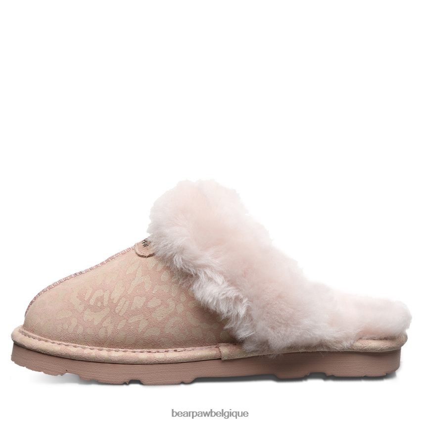 BEARPAW loki exotique femmes 6PN848267 paillettes léopard rose chaussons