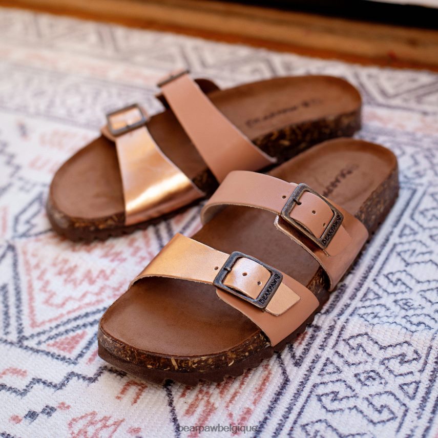 BEARPAW Juliette II femmes 6PN848370 bagage/or rose des sandales