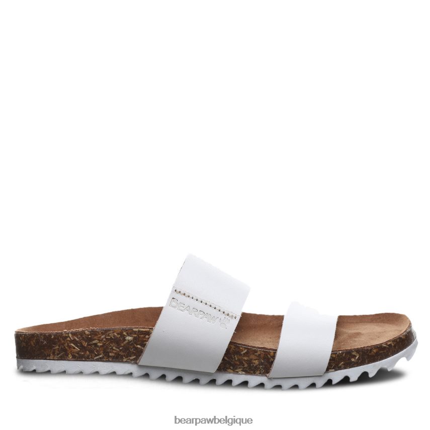 BEARPAW Marlette femmes 6PN848366 blanc des sandales