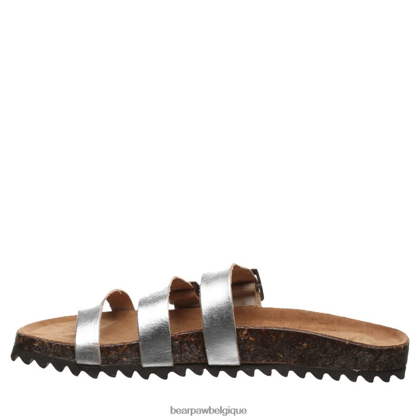 BEARPAW Mercedes femmes 6PN848453 argent des sandales