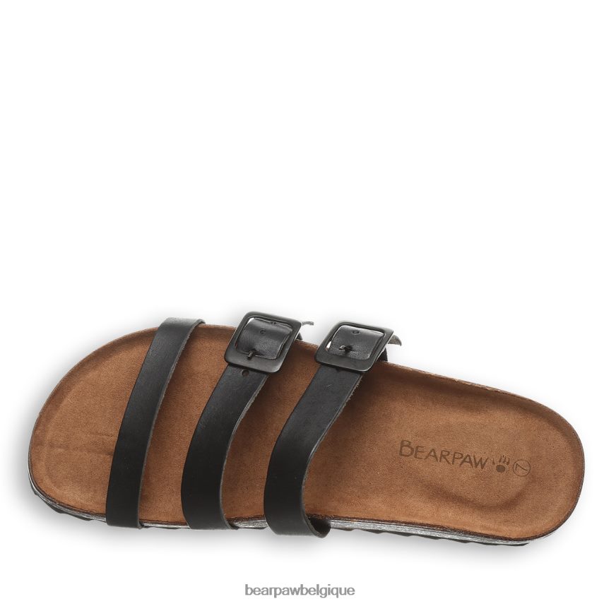 BEARPAW Mercedes femmes 6PN848454 noir des sandales