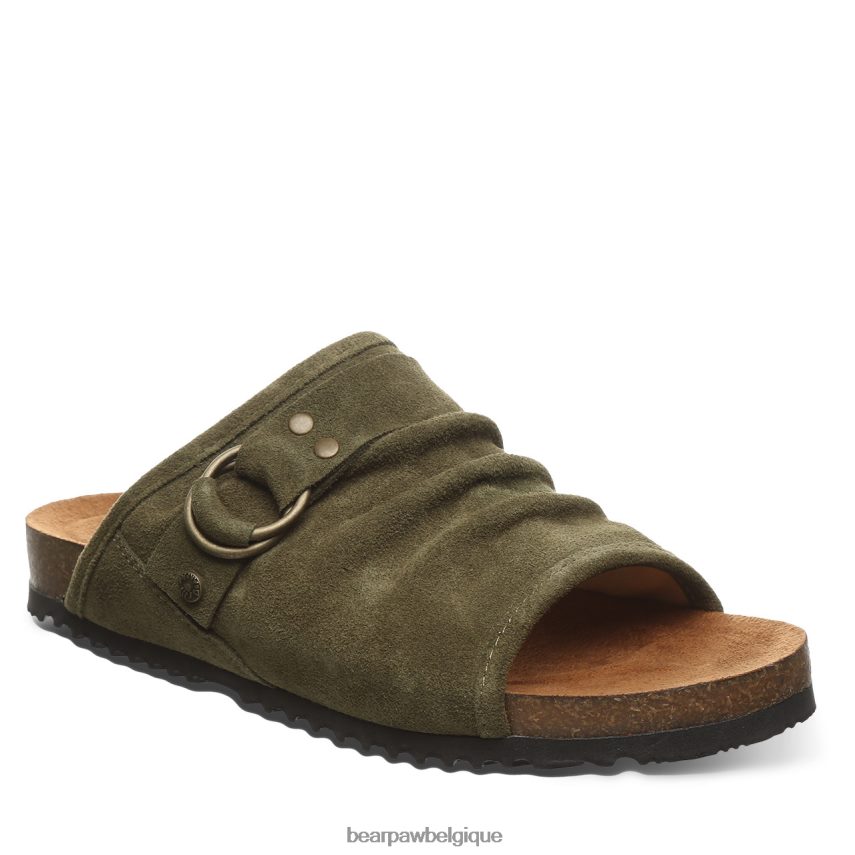 BEARPAW lillie femmes 6PN848464 olive foncé des sandales