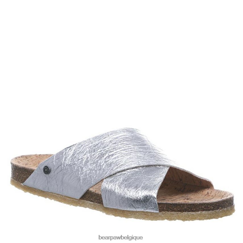 BEARPAW pina femmes 6PN848505 argent des sandales