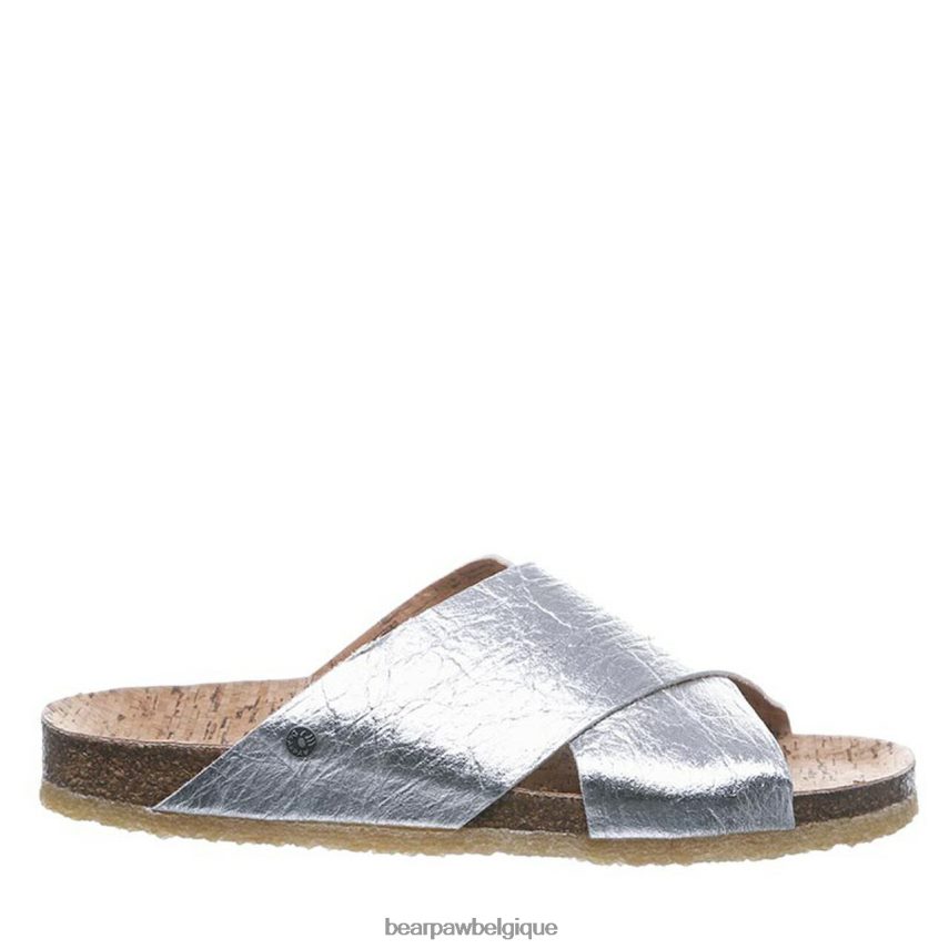 BEARPAW pina femmes 6PN848505 argent des sandales