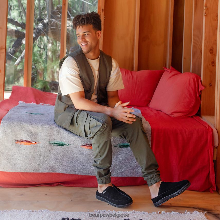 BEARPAW bruce Hommes 6PN848526 noir chaussons