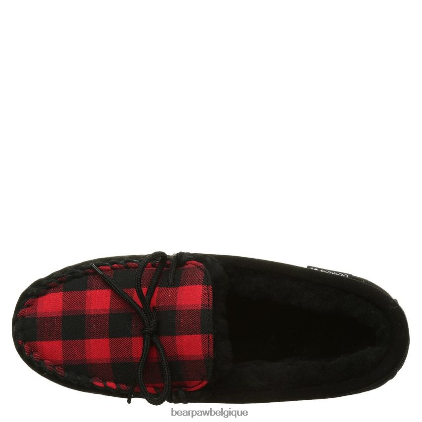 BEARPAW moc ii Hommes 6PN848542 tricot multicolore noir chaussons