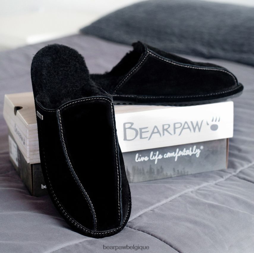 BEARPAW pierre Hommes 6PN848529 noir chaussons