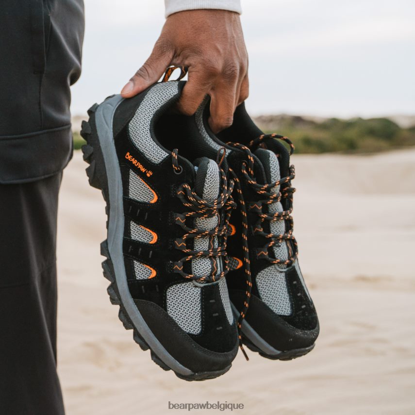 BEARPAW flamber Hommes 6PN848556 noir/orange randonneurs